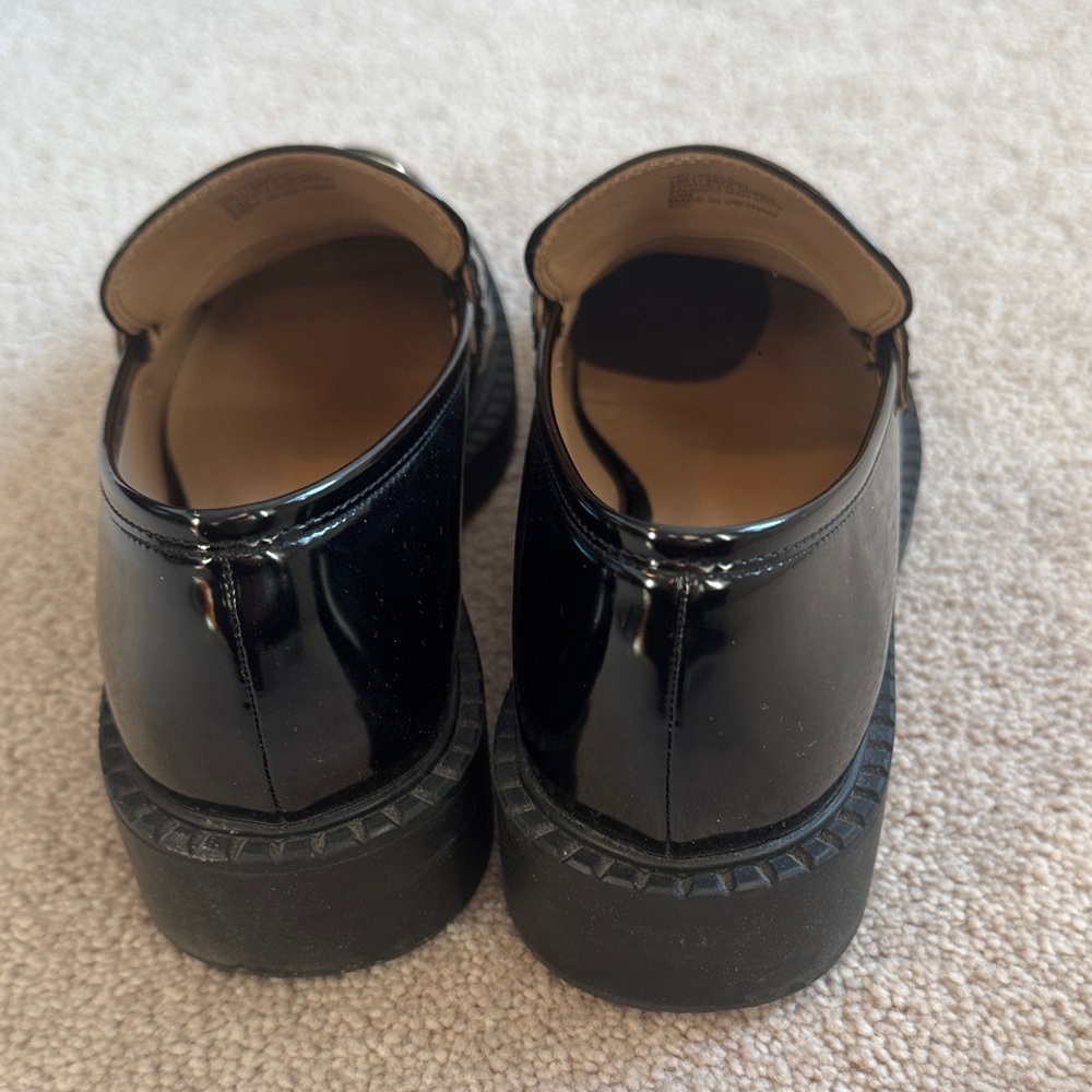 INC International Concepts Glossy Black Loafers - Picture 4 of 5